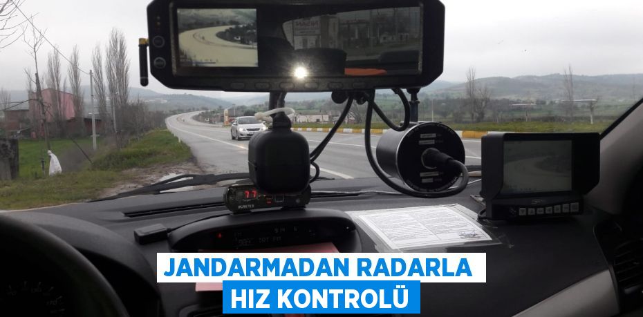 Jandarmadan Radarla Hız Kontrolü