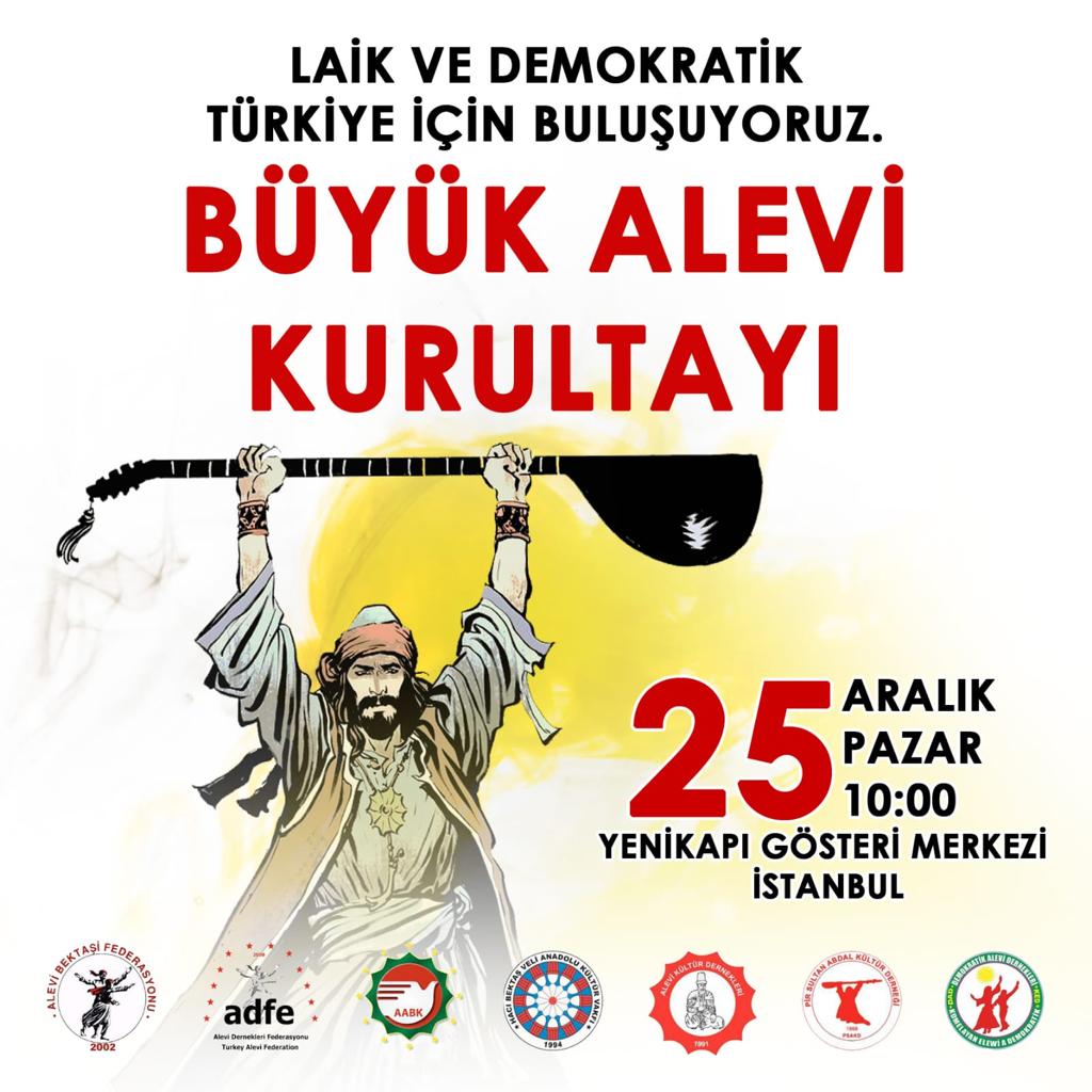 BÜYÜK ALEVİ KURULTAYI 25 ARALIK'TA