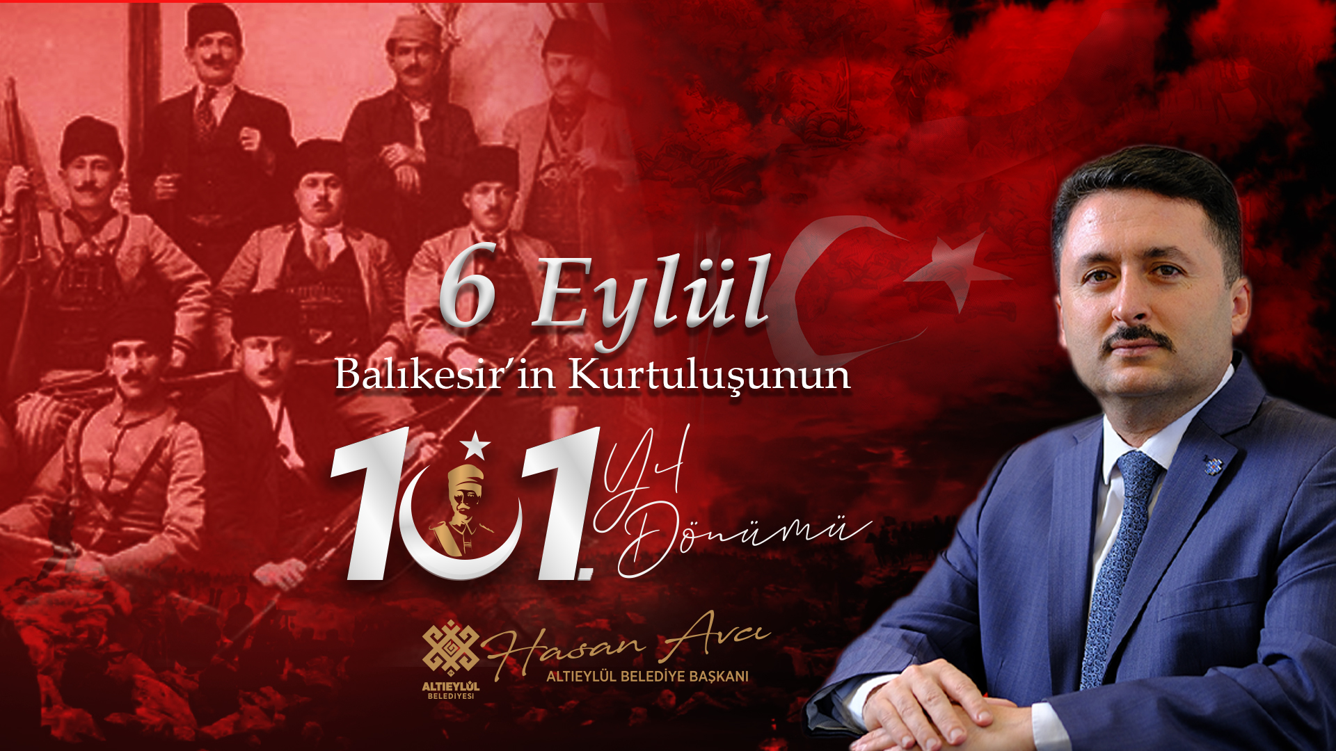 ''Kurtuluşun 101. Yılını gururla ve coşkuyla kutluyoruz''