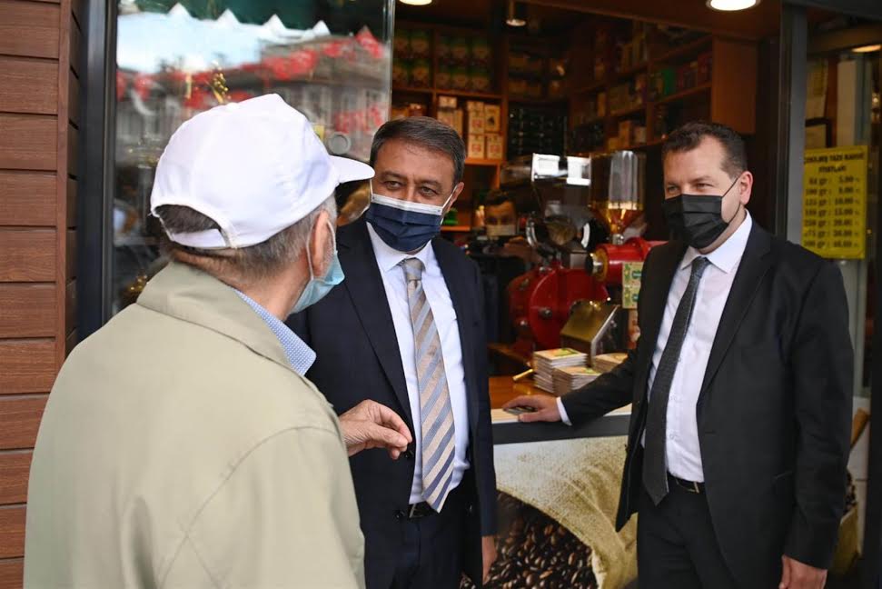 Başkan Yılmaz ile Vali Şıldak’tan esnaf ziyareti