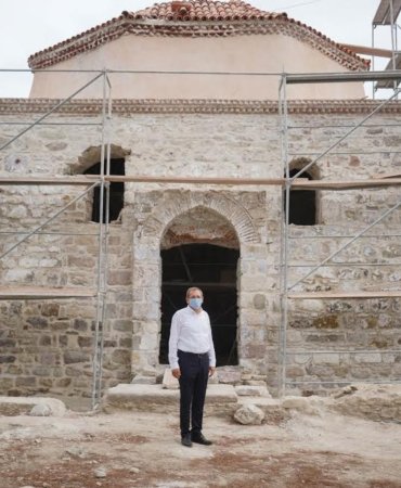 Tarihi Kadı Camii restorasyonda