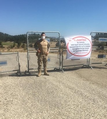 Dursunbey'de karantina