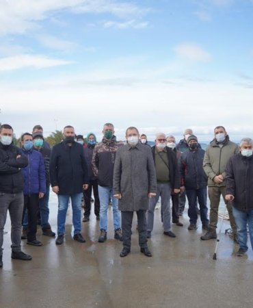 BAŞKAN ERGİN AMATÖR BALIKÇILAR İLE BULUŞTU