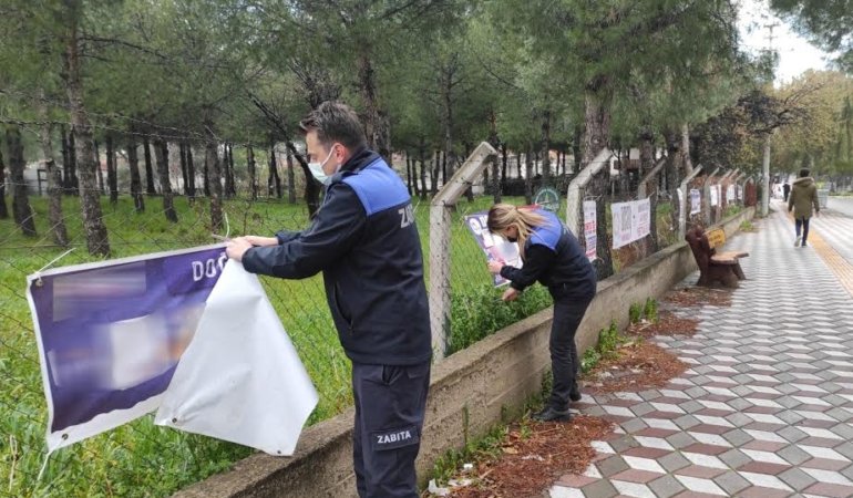 İZİNSİZ AFİŞE GEÇİT YOK