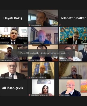 GÜNMARSİFED BAŞKANI ÇELİK, KKTC CUMHURBAŞKANI TATAR İLE ÇEVRİMİÇİ GÖRÜŞTÜ