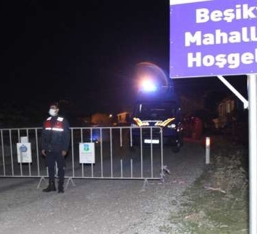 AYVALIK BEŞİKTEPE'DE KARANTİNA