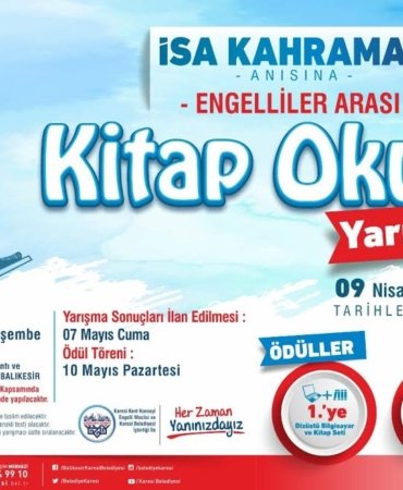 KARESİ KENT KONSEYİ'NDEN KİTAP OKUMA YARIŞMASI