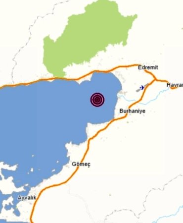 Edremit Körfezi’nde deprem