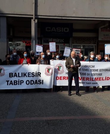 TABİP ODASI:''EMEK BİZİM,SÖZ BİZİM''