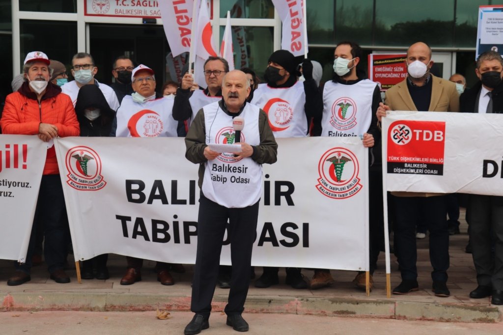 ''BU, EMEĞİMİZE,GELECEĞİMİZE VE HALKIN SAĞLIK HAKKINA SAHİP ÇIKMA G(ö)REVİDİR''