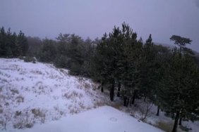 Balıkesir'de mevsimin ilk karı yağdı, Ulus Dağı beyaza büründü