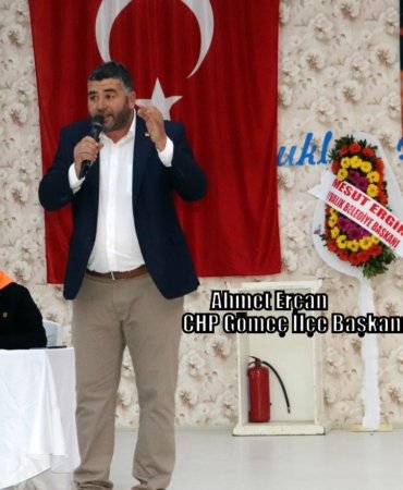 GÖMEÇ CHP’DE YENİ BAŞKAN,AHMET ERCAN