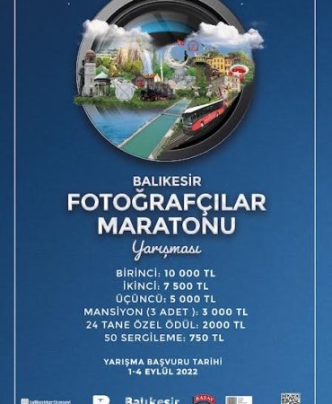 Balıkesir Fotoğrafçılar Maratonu Yarışması başlıyor