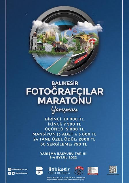 Balıkesir Fotoğrafçılar Maratonu Yarışması başlıyor