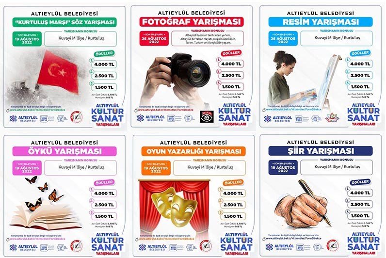 ALTIEYLÜL’DEN 6 YARIŞMA