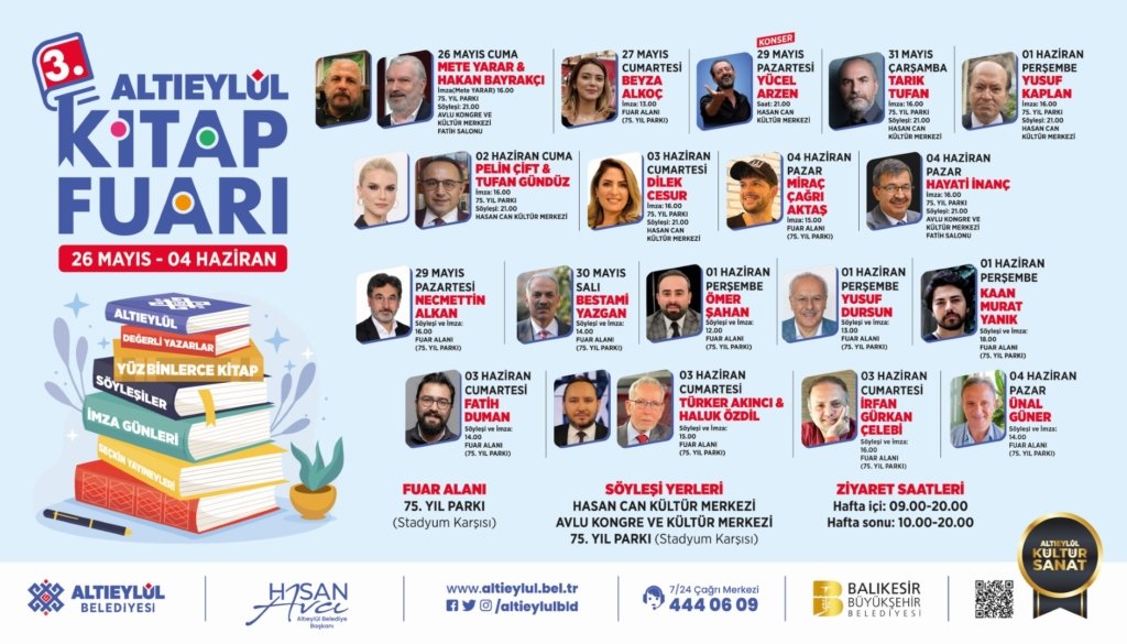 3. ALTIEYLÜL KİTAP FUARI KAPILARINI AÇIYOR