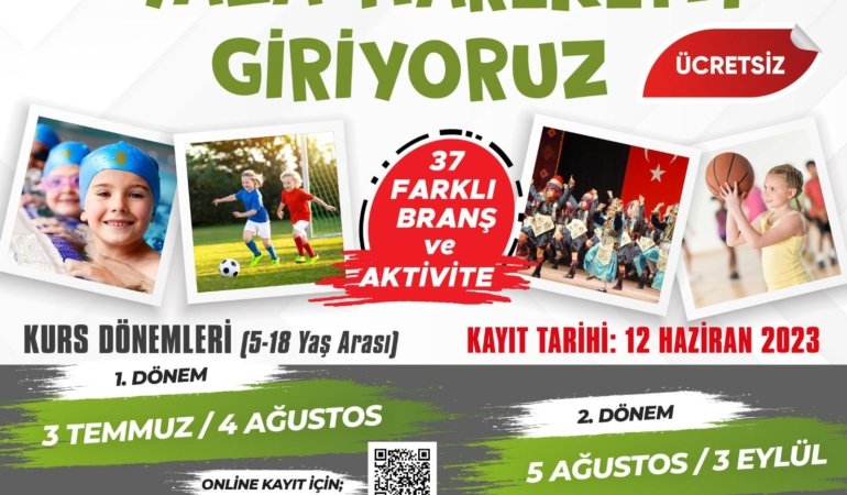 BÜYÜKŞEHİR’İN YAZ SPOR OKULLARI 20 İLÇEYE YAYILDI