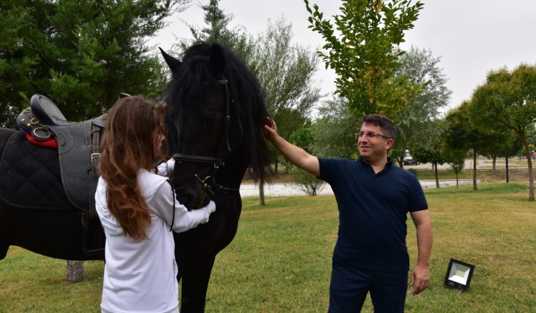 BAÜN’DE CİNS ATLARA EMBRİYO TRANSFERİ