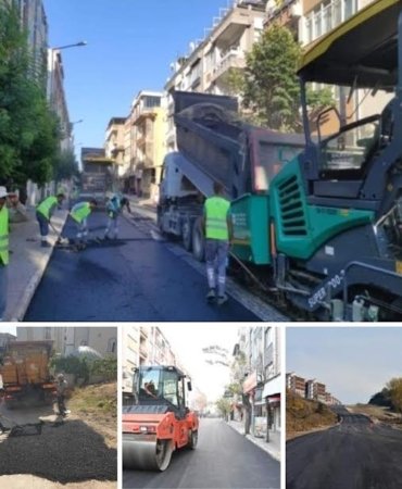 KARESİ’DE ASFALTLAMA ÇALIŞMALARI SÜRÜYOR