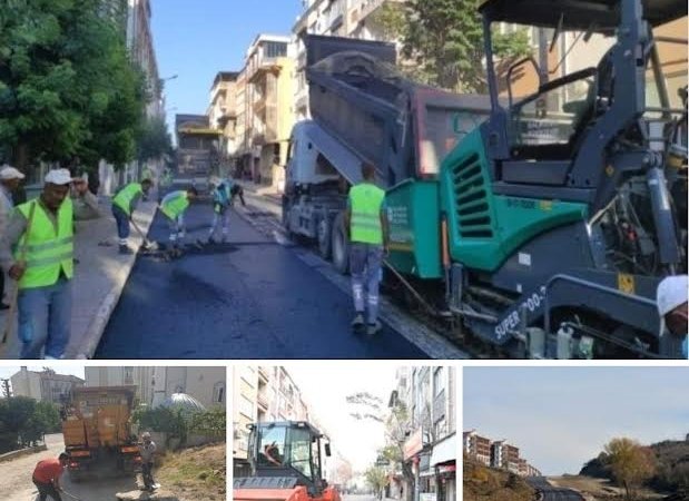 KARESİ’DE ASFALTLAMA ÇALIŞMALARI SÜRÜYOR