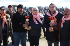 BURHANİYELİLER DEVE GÜREŞİ HEYECANINI DOYASIYA YAŞADI