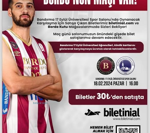 Bordo Basket’in önemli maçı