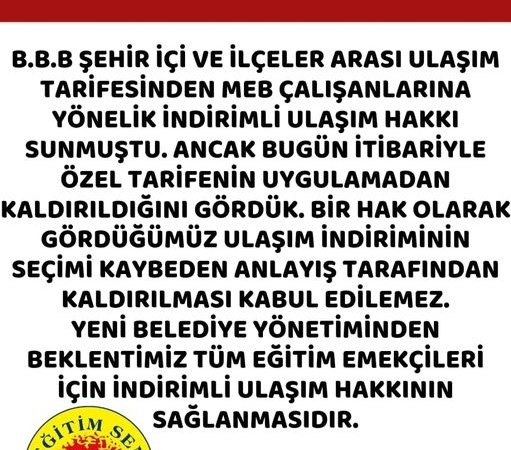 OY YOK İSE İNDİRİM DE YOK