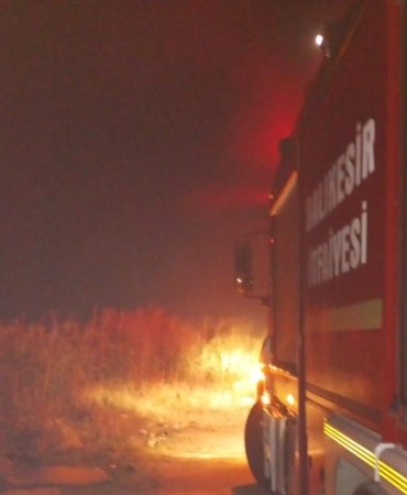 Akçay, Altınkum mevkiinde çıkan yangın söndürüldü!