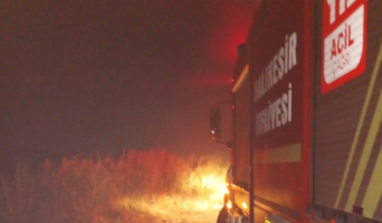 Akçay, Altınkum mevkiinde çıkan yangın söndürüldü!