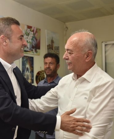 AHMET AKIN DURSUNBEY'DE HALKLA BULUŞTU