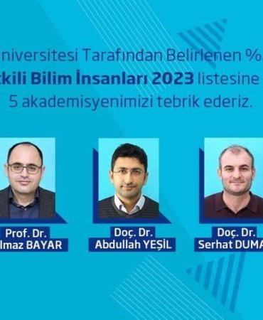 BANÜ’lü 5 akademisyenin başarısı