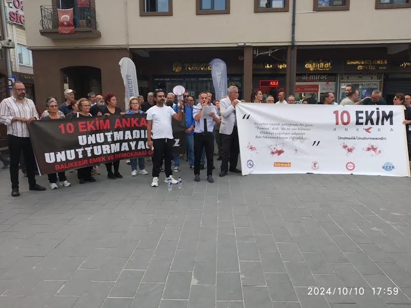 10 EKİM KATLİAMINI UNUTMAYACAĞIZ, UNUTTURMAYACAĞIZ!