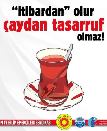 ÖĞRETMENİN ÇAYINA GÖZ KOYDULAR