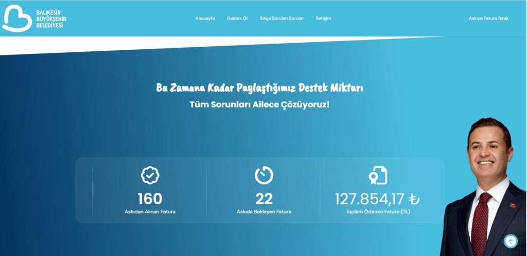 Büyükşehir’de 'Askıda Fatura’ kampanyası!