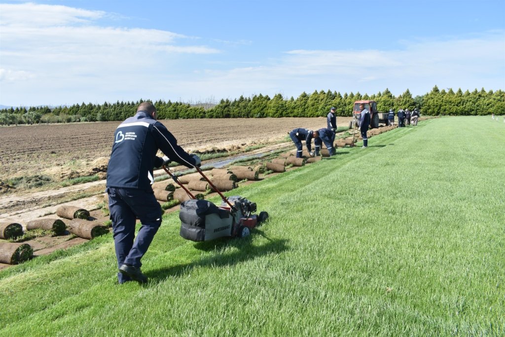 Balıkesir’de belediye kendi çimini üretiyor