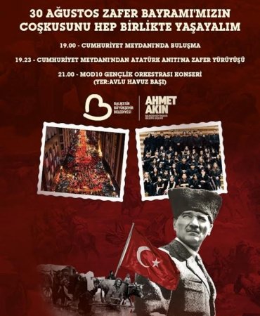 Balıkesir’de 30 Ağustos Zafer Bayramı Coşkusu