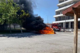 Balıkesir’de Korkutan Araç Yangını: Plevne Mahallesi’nde Alevler Kısa Sürede Söndürüldü