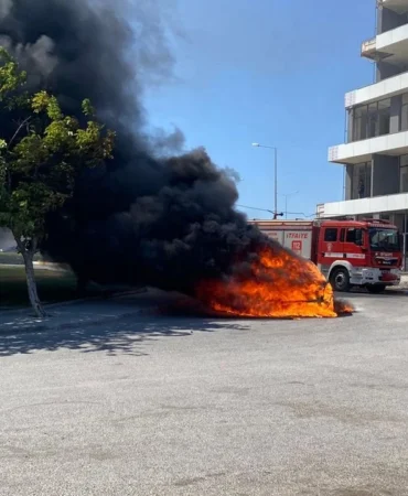 Balıkesir’de Korkutan Araç Yangını: Plevne Mahallesi’nde Alevler Kısa Sürede Söndürüldü