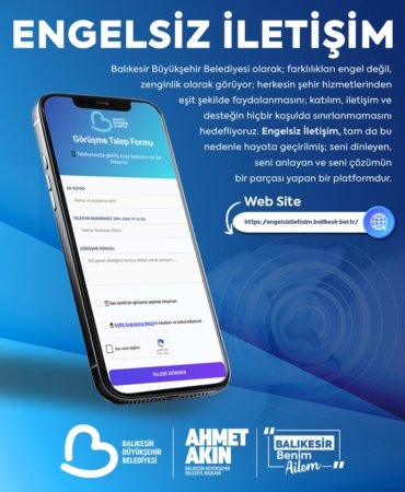 BALIKESİR'DE ENGELSİZ İLETİŞİM İÇİN BÜYÜK ADIM