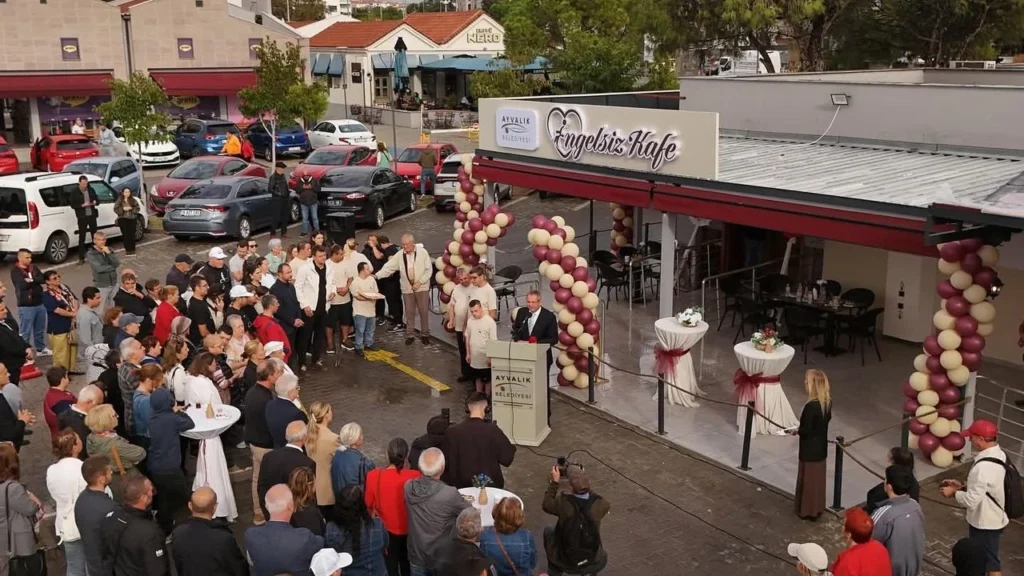 Ayvalık'ta bir ilk: Engelsiz Kafe hizmete girdi