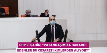 CHP’li ŞAHİN; ‘’Vatandaşımıza Hakaret Edenler Bu Cesareti Kimlerden Alıyor?’’