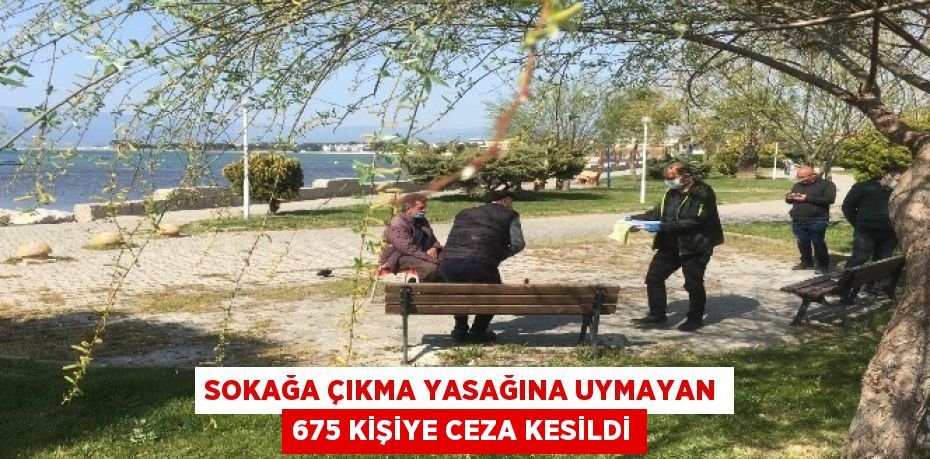 Sokağa çıkma yasağına uymayan 675 kişiye ceza kesildi