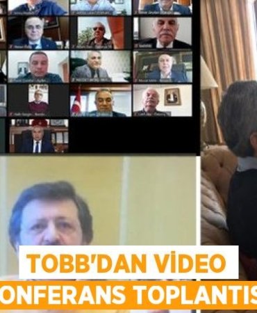 TOBB’dan video konferans toplantısı