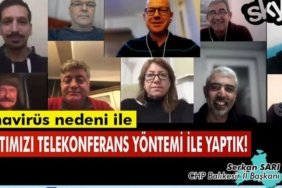 CHP'DEN TELEKONFERANS TOPLANTI