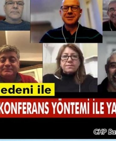CHP'DEN TELEKONFERANS TOPLANTI