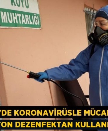 KARESİ'DE KORONAVİRÜSLE MÜCADELEDE 70 TON DEZENFEKTAN KULLANILDI