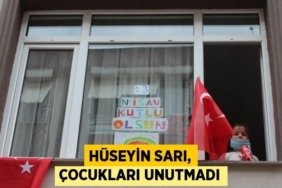 Hüseyin Sarı, çocukları unutmadı