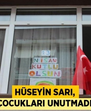 Hüseyin Sarı, çocukları unutmadı