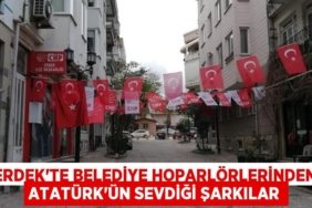 Erdek’te Belediye hoparlörlerinden Atatürk’ün sevdiği şarkılar