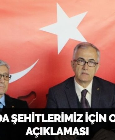 BANDIRMA'DA ŞEHİTLERİMİZ İÇİN ORTAK BASIN AÇIKLAMASI